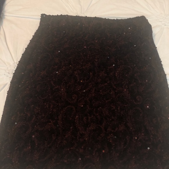 VINTAGE PINK/BLACK with sequin skirt size large - Picture 6 of 6